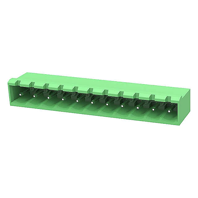 TERM.BLK.5.08MM 11P 90C MALE GREEN CLOSED LONG PIN