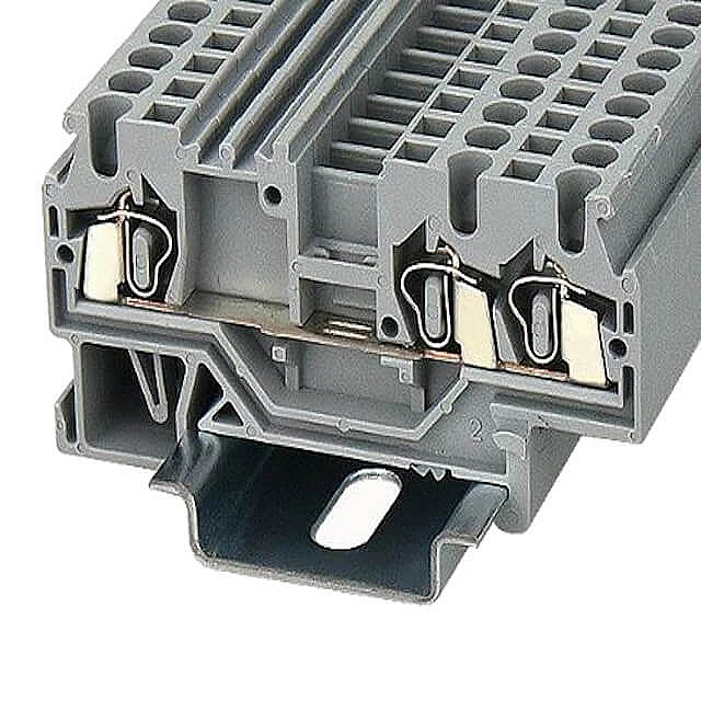 DIN RAIL T.B.2.5mm² SPRING-CAGE GRAY 1IN2OUT