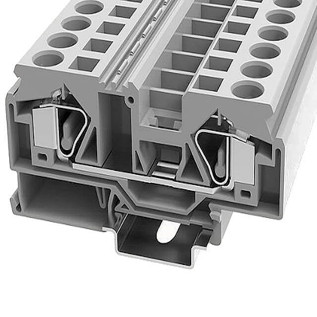 DIN RAIL T.B.12mm² SPRING-CAGE GRAY